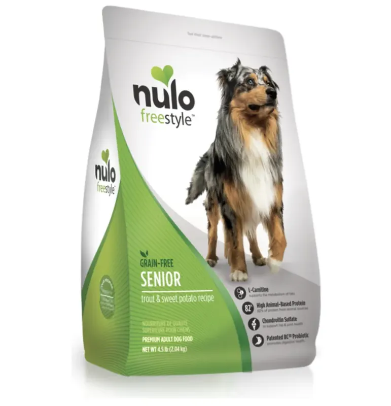 Nulo Freestyle Grain-Free Dry Dog Food, Senior, Trout & Sweet Potato