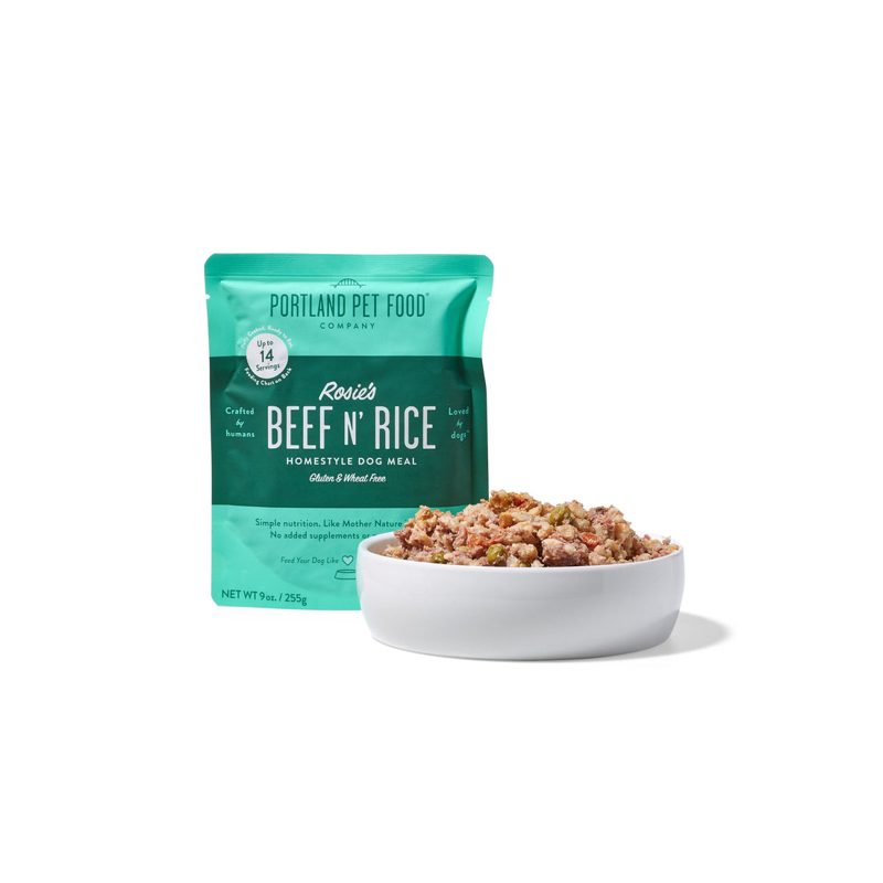 Portland Pet Food Rosie's Beef N' Rice Meal Pouch